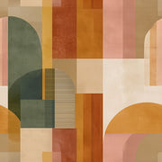 Muted Green Wallpaper Mid Century Modern Removable Wall Decor design