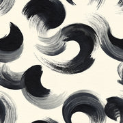 Abstract Brushstroke Wallpaper Black Ink Calligraphy Decorative Mural design