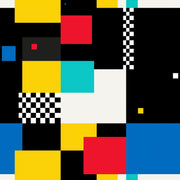 Abstract Geometric Wallpaper Color Block Removable Black Background Wall Double Roll design