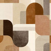 Mid Century Modern Wallpaper Geometric Removable Abstract Wall Double Roll design