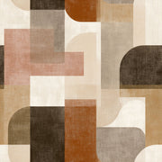 Mid Century Modern Wallpaper Geometric Abstract Decorative Mural design