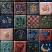 With Stars Wallpaper Celestial Removable Vintage Tile Wall Double Roll design