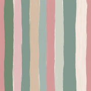 Abstract Stripes Wallpaper Vertical Brushstrokes Pastel Palette Removable Wall Decor design