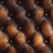 Dark Tufted Leather Wallpaper Diamond Quilted Chesterfield Style Decorative Mural design