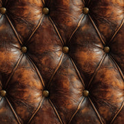 Dark Brown Leather Wallpaper Tufted Upholstery Diamond Quilted Removable Wall Decor design