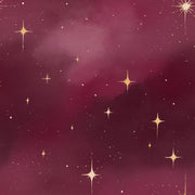 Dark Celestial Wallpaper Night Sky Removable Gold Starburst Wall Double Roll design