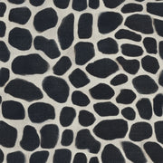 Dark Animal Print Wallpaper Giraffe Spots Black And Cream Removable Wall Decor design