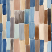 Abstract Watercolor Wallpaper Vertical Brushstrokes Blue And Neutral Palette Decorative Mural design