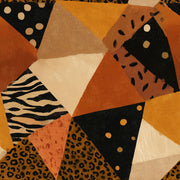 Abstract Geometric Collage Wallpaper Animal Print Mix Polka Dots Decorative Mural design