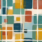 Mid Century Modern Wallpaper Geometric Shapes Removable Abstract Wall Double Roll design