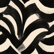 Black And Cream Wallpaper Bold Brushstrokes Graphic Modern Decorative Mural design