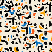 Mid Century Modern Wallpaper Abstract Pattern Removable Mid Century Modern Wall Double Roll design