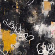 Graffiti Wallpaper Dark Removable Abstract Wall Double Roll design