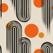Mid Century Modern Wallpaper Retro Modern Removable Geometric Wall Double Roll design