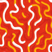 Abstract Wallpaper Wavy Lines Modern Graphic Decorative Mural design