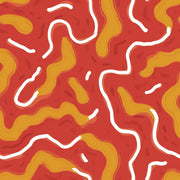 Abstract Wallpaper Organic Shapes Wavy Lines Removable Wall Decor design