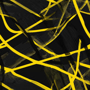 Dark Abstract Wallpaper Black Background Removable Yellow Linework Wall Double Roll design