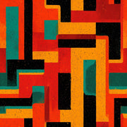 Mid Century Modern Wallpaper Retro Geometric Decorative Mural design
