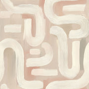 Soft Maze Pattern Wallpaper Abstract Modern Minimalist Removable Wall Decor design