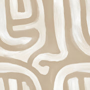 Brushstroke Wallpaper Abstract Removable Neutral Wall Double Roll design