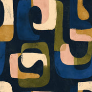 Mid Century Modern Wallpaper Retro Abstract Removable Wall Decor design