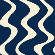 Dark Navy Wallpaper Wavy Stripes Removable Abstract Geometric Wall Double Roll design