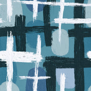 Abstract Wallpaper Geometric Removable Blue Wall Double Roll design