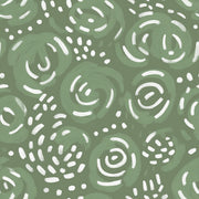 Abstract Wallpaper Painterly Sage Green Decorative Mural design