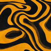 Abstract Swirl Wallpaper Wavy Lines Bold Contrast Decorative Mural design