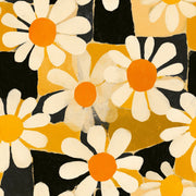 Daisy Wallpaper Floral Abstract Blocks Removable Wall Decor design