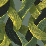 Interwoven Ribbons Wallpaper Textured Brushstroke Modern Decorative Mural design