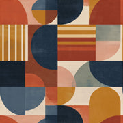 Mid Century Modern Wallpaper Geometric Abstract Removable Wall Decor design