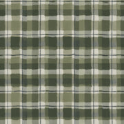Green Plaid Wallpaper Checkered Grid Farmhouse Removable Wall Decor design