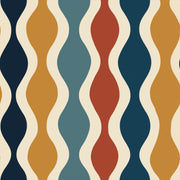 Mid Century Modern Wallpaper Retro Removable Geometric Wall Double Roll design