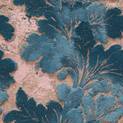 Damask Floral Wallpaper Ornate Leaves Removable Vintage Distressed Wall Double Roll design