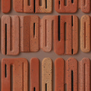 Terracotta Wallpaper Clay Tile Geometric Blocks Removable Wall Decor design