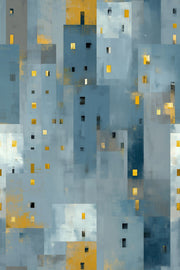 Abstract Geometric Wallpaper Modern Cityscape Contemporary Mural Removable Wall Decor design