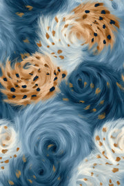 Abstract Wallpaper Animal Print Swirling Fur Texture Removable Wall Decor design
