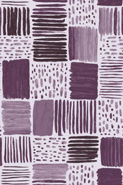 Geometric Blocks Wallpaper Brushstroke Texture Mauve Removable Wall Decor design