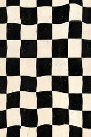 Checkerboard Wallpaper Wavy Squares Removable Distressed Texture Wall Double Roll design