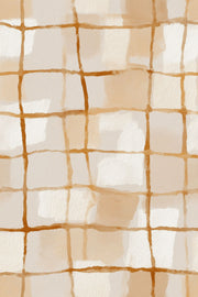 Abstract Grid Wallpaper Watercolor Removable Geometric Wall Double Roll design