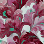 Floral Wallpaper Botanical Burgundy Removable Wall Decor design