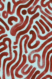 Abstract Wallpaper Brushstroke Removable Wavy Lines Wall Double Roll design