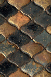 Moroccan Tile Wallpaper Geometric Removable Metallic Gold Wall Double Roll design