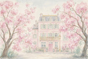Muted Green Wallpaper Spring Watercolor Removable Wall Decor design
