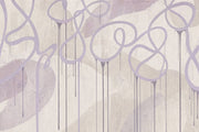 Paint Drips Wallpaper Looping Lines Textured Background Removable Wall Decor design