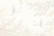 Pink Cherry Wallpaper Blossom Branch Wall Mural design