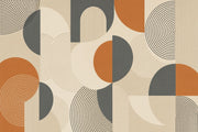 Mid Century Modern Wallpaper Retro Geometric Wall Mural design
