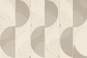 Abstract Geometric Wallpaper Concentric Circles Curved Lines Removable Wall Decor design
