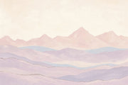 Pastel Mountains Wallpaper Landscape Removable Soft Hills Wall Decor design